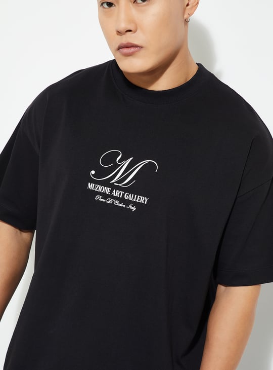 URB_N Men Boxy Fit Back Graphic T-shirt