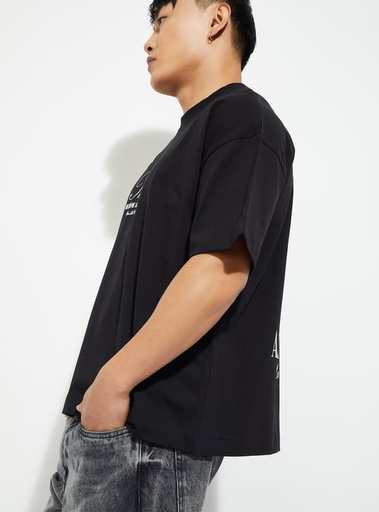 URB_N Men Boxy Fit Back Graphic T-shirt