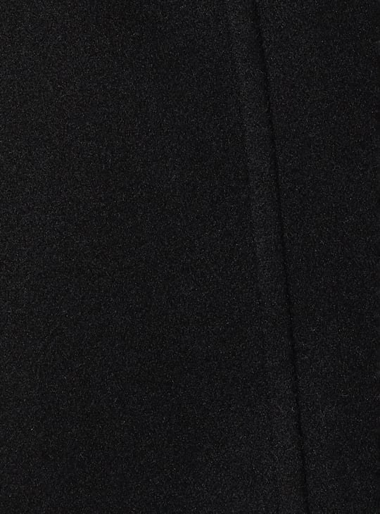 Women Fur Hood Longline Jacket