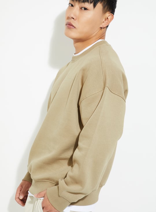 URB_N Men Printed Oversized Sweatshirt