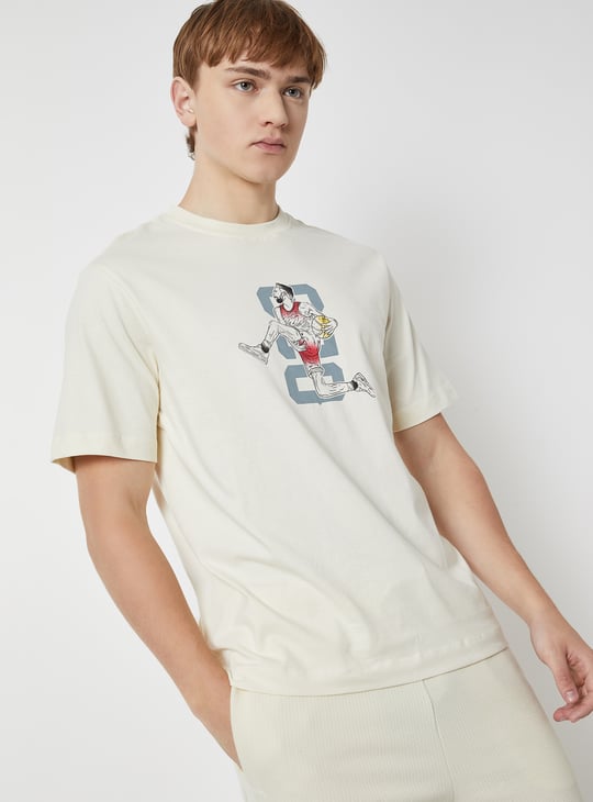 Buy Men Back Print Sports T-shirt Online at just Rs. 499.0