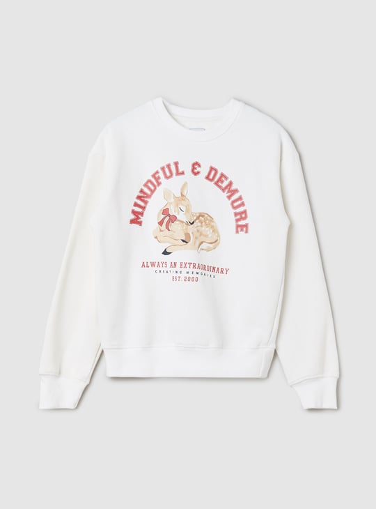 Girls Graphic Print Sweatshirt