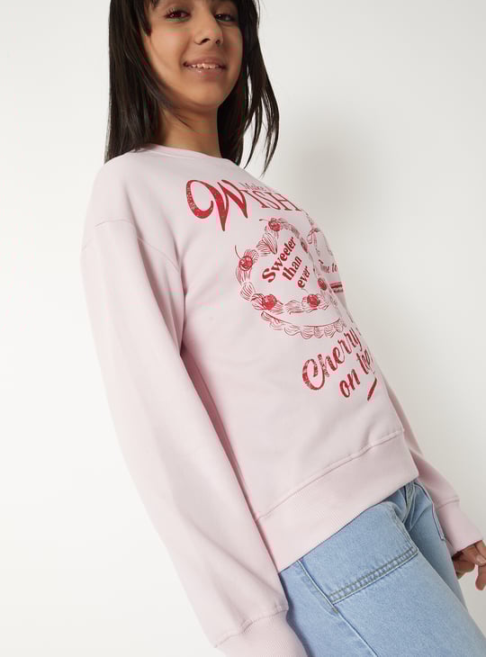 Girls Printed Sweatshirt