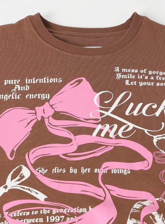 Girls Printed Sweatshirt
