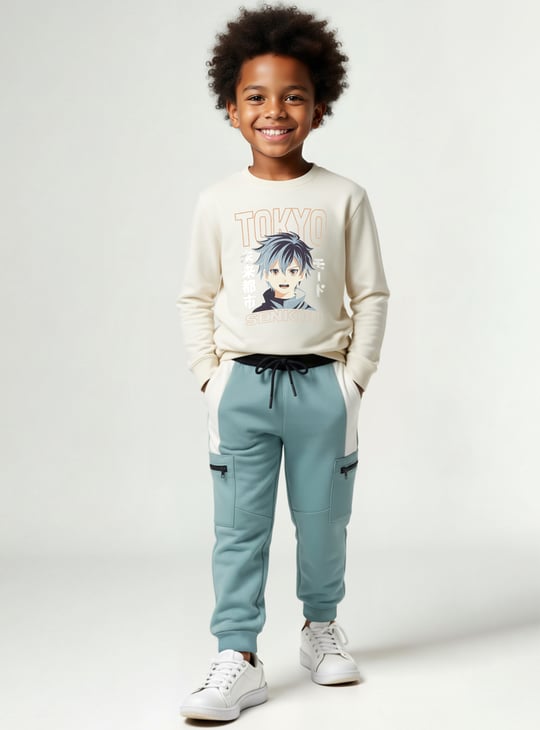 Boys Colourblock Joggers