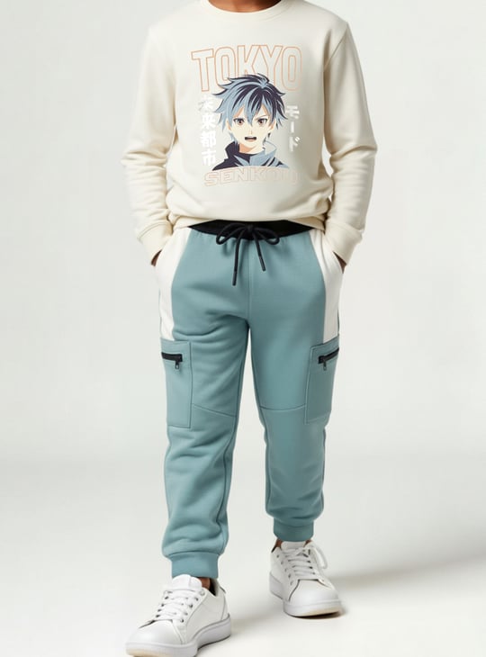 Boys Colourblock Joggers