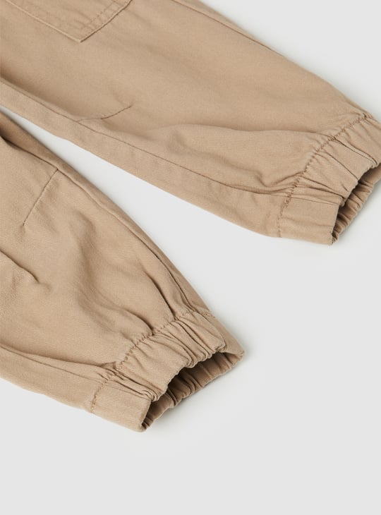 Boys Textured Cargo Joggers