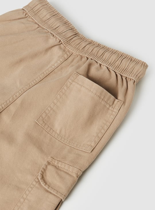 Boys Textured Cargo Joggers