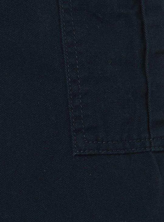Boys Solid Cargo Joggers