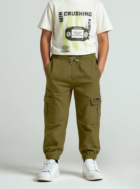 Boys Relaxed Fit Cargo Joggers