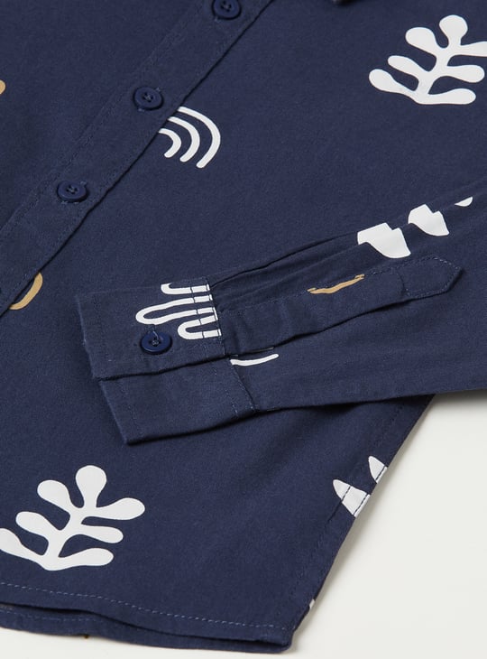 Boys Printed Oversized Shirt | Printed