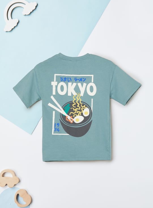 Boys Printed Oversized Joggers Set