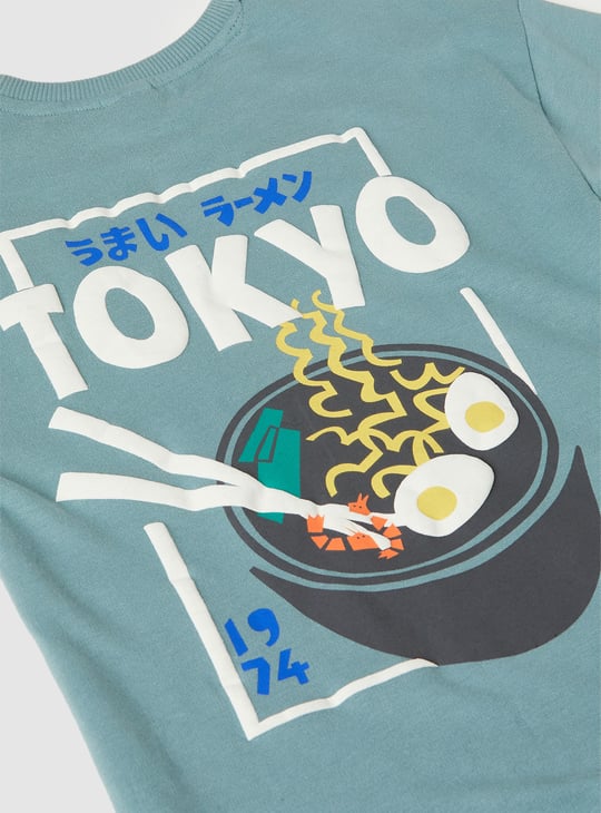 Boys Printed Oversized Joggers Set