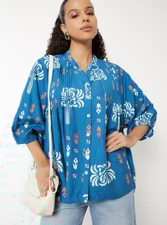 Women Printed Pleated Tunic