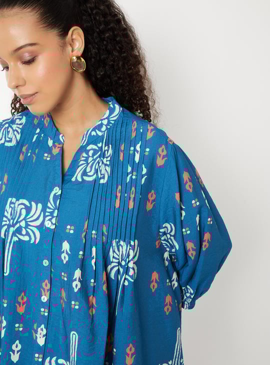 Women Printed Pleated Tunic