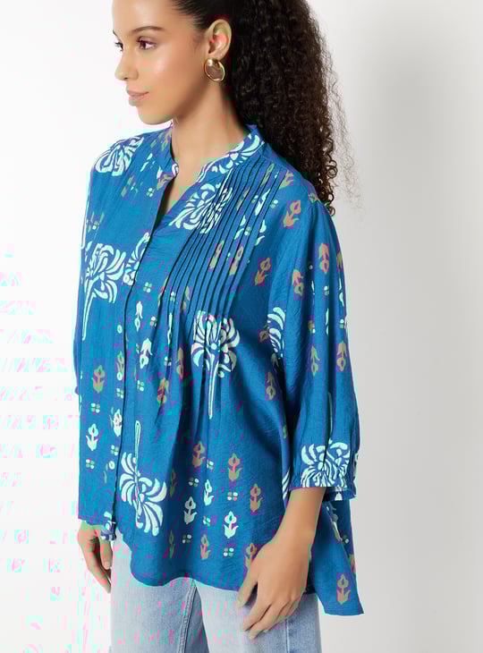 Women Printed Pleated Tunic