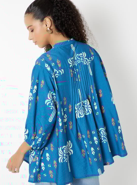 Women Printed Pleated Tunic