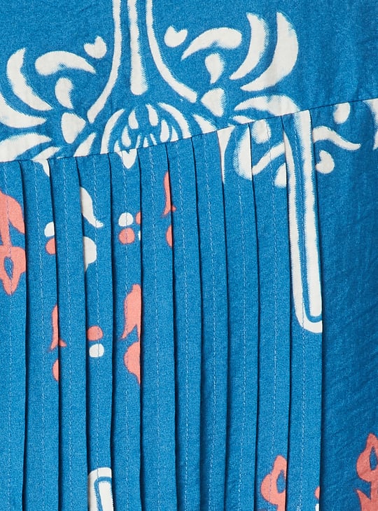 Women Printed Pleated Tunic