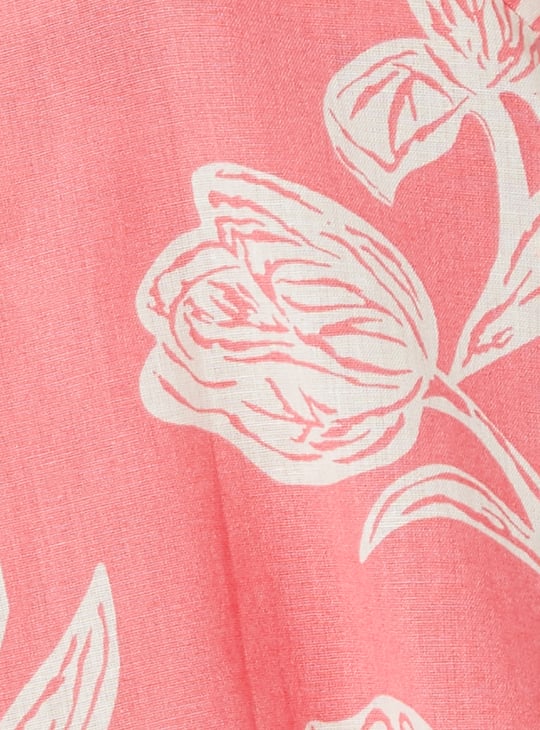 Women Floral Print Midi Dress