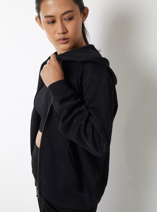 Women Knit Hooded Jacket