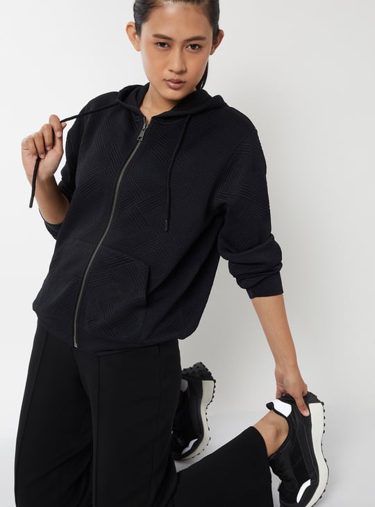 Women Knit Hooded Jacket