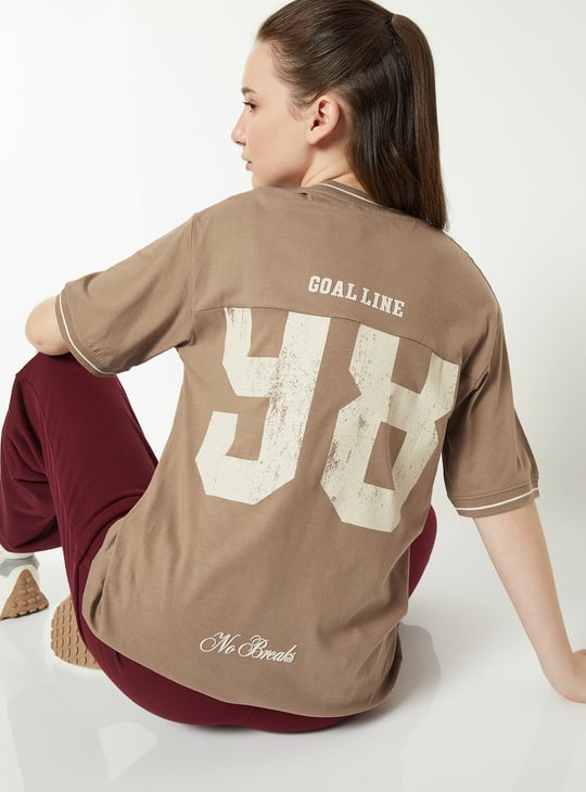 Women Oversized Printed Active T-shirt