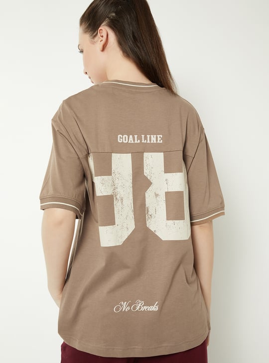 Women Oversized Printed Active T-shirt