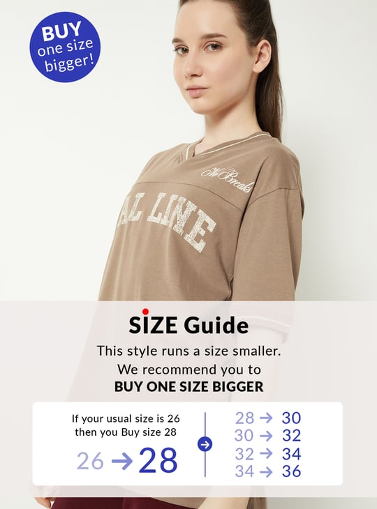 Women Oversized Printed Active T-shirt