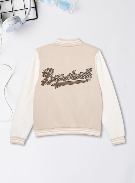 Boys Colourblock Varsity Jacket