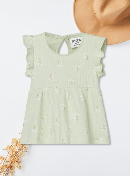 Girls Printed Shorts Set