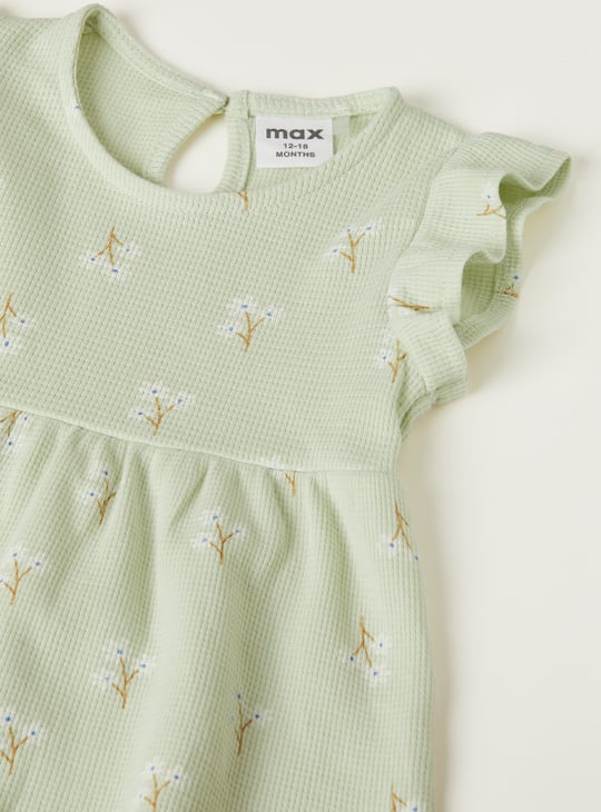 Girls Printed Shorts Set