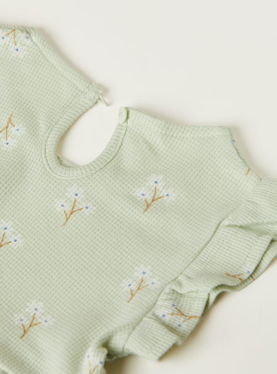 Girls Printed Shorts Set