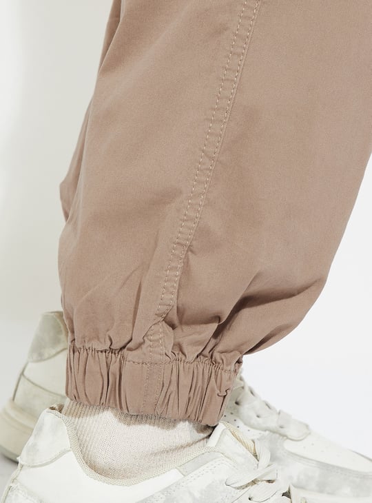 ALAYA F x URB_N Women Solid Baggy Fit Cargo Joggers