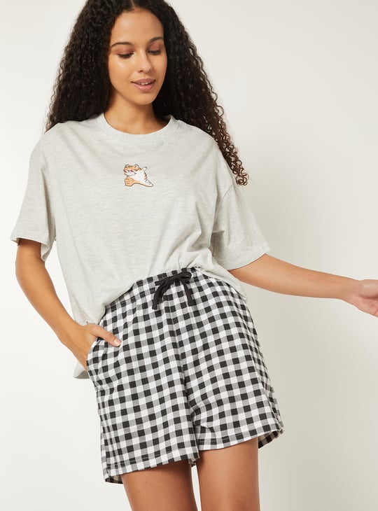 Women Printed Shorts Set