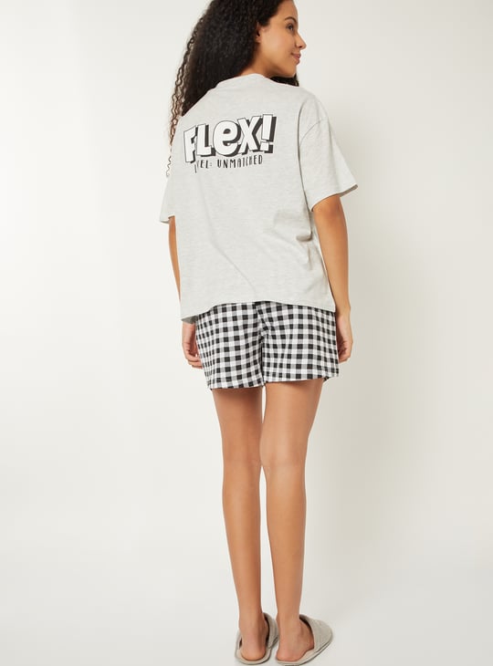 Women Printed Shorts Set