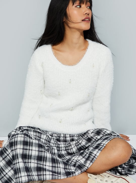 URB_N Women Embellished Sweater