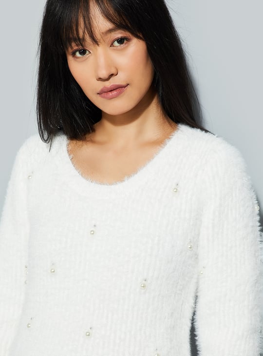 URB_N Women Embellished Sweater