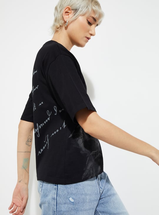 ALAYA F x URB_N Women Printed Boxy Fit T-shirt