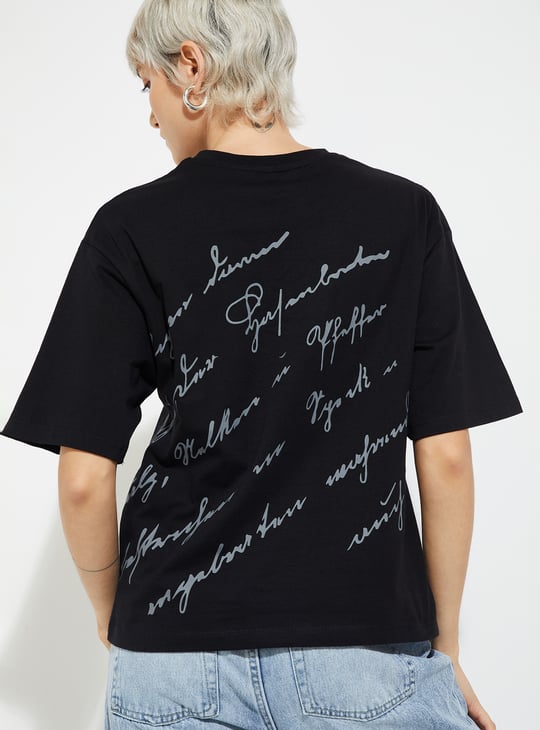 ALAYA F x URB_N Women Printed Boxy Fit T-shirt