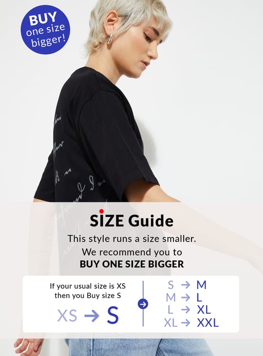 ALAYA F x URB_N Women Printed Boxy Fit T-shirt