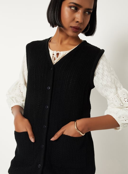 Buy Women Knit Cardigan Online at just Rs. 799.0 - 1000015888553