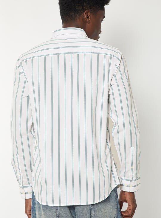 Men Striped Slim Fit Shirt