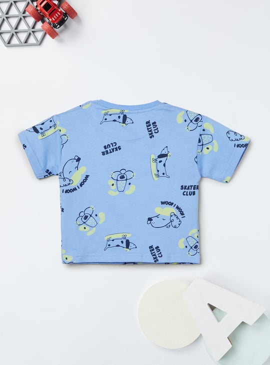 Boys Printed Shorts Set