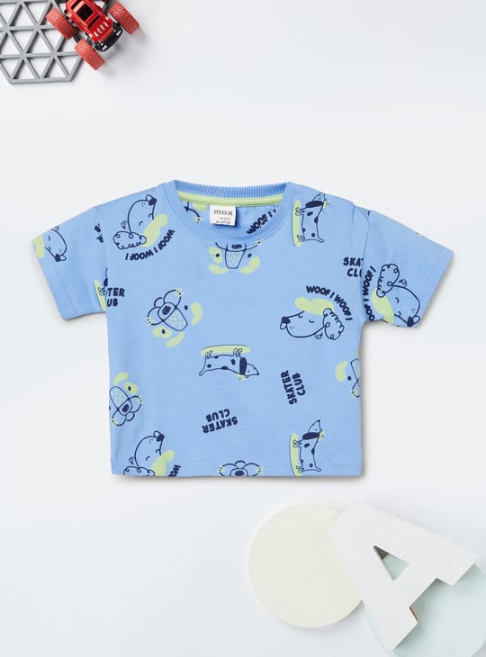 Boys Printed Shorts Set