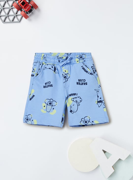 Boys Printed Shorts Set
