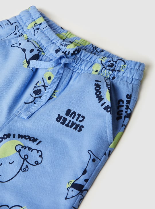 Boys Printed Shorts Set