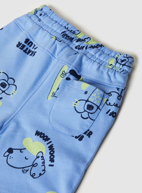 Boys Printed Shorts Set