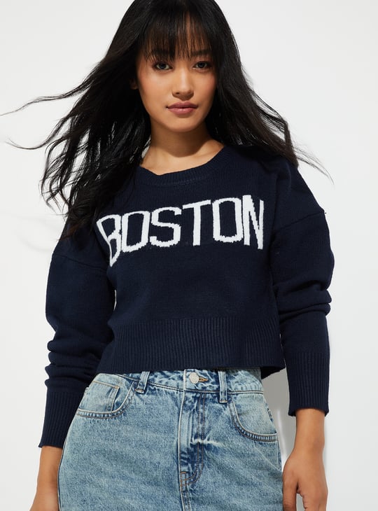 ALAYA F x URB_N Knit Crop Sweater