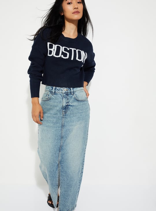 ALAYA F x URB_N Knit Crop Sweater