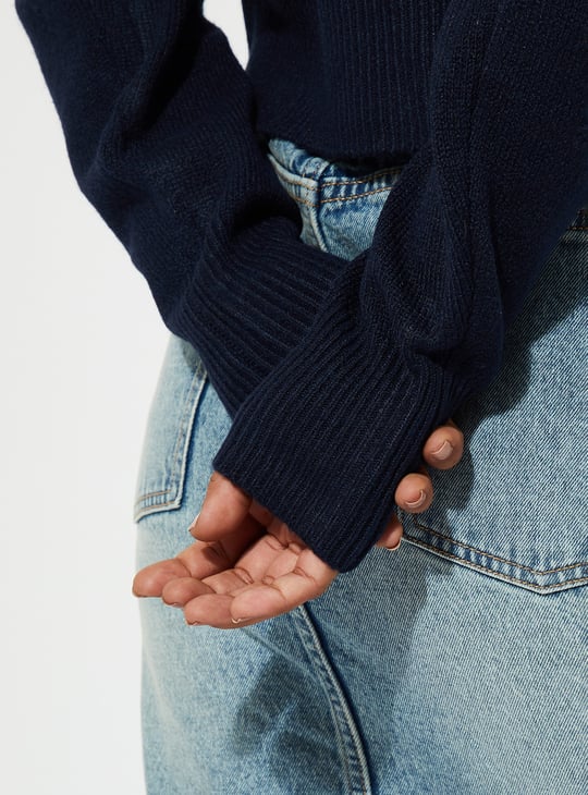 ALAYA F x URB_N Knit Crop Sweater